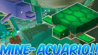 ACUARIO GIGANTE EN MINECRAFT¡ Ideas PARA SURVIVAL  OMARZCRAFT [upl. by Gustave196]