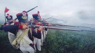 Waterloo 200 the ultimate action cam video  8eme de Ligne french infantry side [upl. by Gentille976]