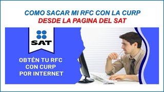 COMO SACAR MI RFC CON LA CURP 2024 [upl. by Knutson]