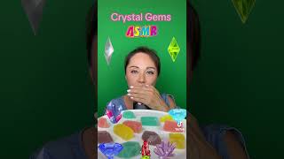 ASMR EDIBLE CRYSTAL GEMS shorts asmr  crystalgems crunchyasmr fypシ゚viral fyp 먹방 [upl. by Arden]