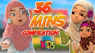 Raiqa Aur Areeba Compilation  Kaneez Fatima Cartoon  Urdu Islamic Cartoon Series  3D Animation [upl. by Staten]