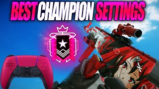 Champion BEST Settings amp Sensitivity  Rainbow Six Siege Console [upl. by Ennove885]