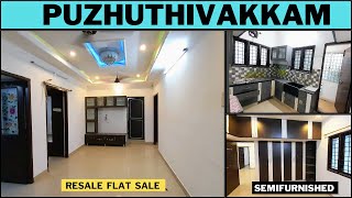 sold Semifurnished resale flat sale in chennai puzhuthivakkam😱flat sale near velachery resale [upl. by Nannarb]