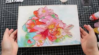 How to make a Cloisonné painting using the Cloisonné process Cloisonne painting for beginners [upl. by Tabbie]