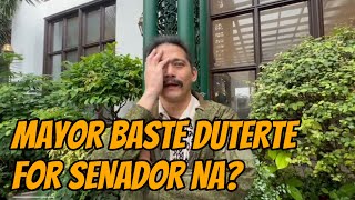 Mayor Baste tatakbong senador na Ito ang sagot ni Sen Robin Padilla [upl. by Namyaw]