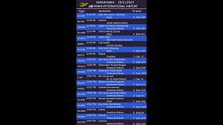 Miami International Airport departures Scheduling Wednesday 20 November 2024 [upl. by Ahtekahs881]