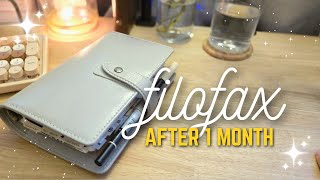 1 Month in Filofax Rings  Personal Rings Setup [upl. by Nerehs]