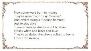 Lacy J Dalton  16th Avenue Lyrics [upl. by Secnarf]