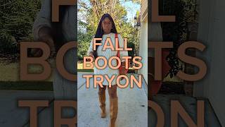 Fall Boots Try On KNEE and ANKLE Approved amazon fallfashion [upl. by Burwell]