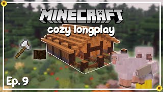 Cozy Minecraft 121 Longplay  Barn building and stealing sheep ♥ No Commentary [upl. by Conlin]