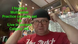 I found a multimeter practice set vs live comedy set Calgary AB mysteryplumber [upl. by Konyn683]