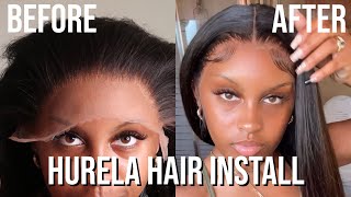 HURELA HAIR WIG INSTALL FROM START TO FINISH 😍 [upl. by Anissej]