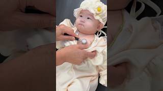 Cutebaby  Baby Vaccine action at hospital 🏥 and funny 😂 baby love cute family happy funny [upl. by Malloy52]