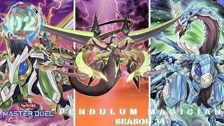 Yu Gi Oh Master Duel  Season 34  02  Pendulum Magician  Supreme King ZARC [upl. by Negrom]