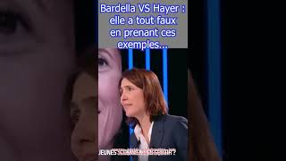 Bardella VS Hayer  elle a tout faux en prenant ces exemples [upl. by Yltneb39]