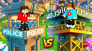 POLICJA vs WOJSKO na SmileLandia w Minecraft  WIEŻA vs WIEŻA  Sebek [upl. by Kragh]