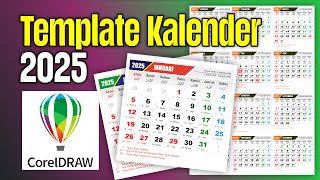 Template Kalender 2025 cdr [upl. by Lyford]