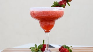 Strawberry Margarita  Non Alcoholic Margarita  Strawberry Mocktail  Strawberry punch  മാർഗരിറ്റ [upl. by Sisile]