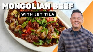 Jet Tilas Mongolian Beef  In the Kitchen with Jet Tila  Food Network [upl. by Airahcaz442]