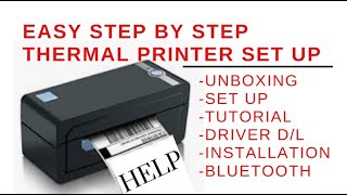 How to set up a thermal printer Easy Step by Step tutorial for any thermal printer [upl. by Fagan76]