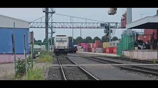 hgk Köln containerzug rangiert im niehler Hafen teil 2 [upl. by Atinrehs]