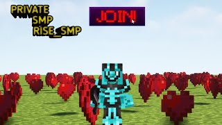 MY OWN SMP RISE SMPJOIN NOW viralvideo minecraft RISESMPSEASON1 [upl. by Ahsatniuq486]