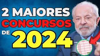 2 maiores concursos públicos nacionais de 2024  Nível médio e superior [upl. by Allicerp688]