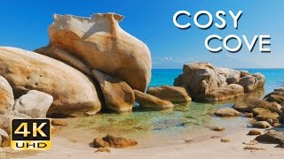 4K Cosy Cove  Gentle Lapping Waves  Relaxing Sea Ocean Sounds  Ultra HD Nature Video  2160p [upl. by Epstein]