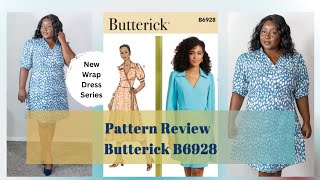 Pattern Review Butterick B6928 Wrap Dress Series [upl. by German]