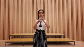 VOC 2020 Elisa Tosca De Angelis Gilles Silvestrini Oboe Etude No 4 “Sentier dans les bois” [upl. by Fast]