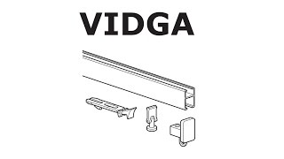 HOW TO INSTALL IKEA VIDGA RAIL SINGLE TRACK [upl. by Airla]