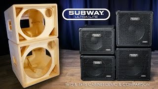 MESA® Subway® UltraLite 1x12 amp 1x15 Official Cab DemoComparison [upl. by Glory350]