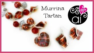 Murrina Tartan  Polymer Clay Tutorial  Tartan Cane [upl. by Jat]