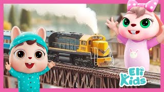 Toy Train Fun 2  Eli Kids Songs amp Cartoons [upl. by Kirbie492]