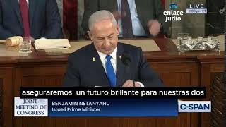 Discurso de Benjamín Netanyahu en el Congreso de los Estados Unidos  Julio 24 2024 [upl. by Revart]