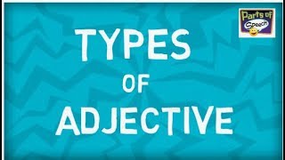 Types of Adjectives  Six Types  Parts of speech [upl. by Nryhtak]