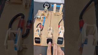 Car pedal Mechanism  dcmotor tech diy motor youtubeshorts [upl. by Awad]