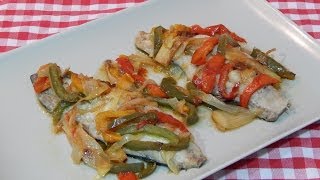 Receta de caballa con verduras en papillote [upl. by Gabriello]