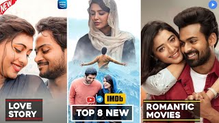 Top 8 Best South Indian Romantic Heart Touching Love Story Movies IMDb 2024  You Shouldnt Miss [upl. by Annuhsal]