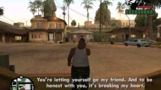 San Andreas Phone call from big smoke to fat CJ [upl. by Abbott]