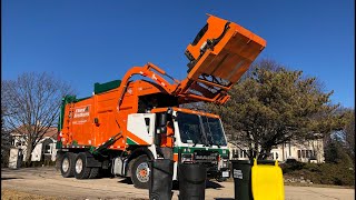 Garbage Truck Compilation Flood Brothers Disposal First Day In Oak Brook [upl. by Aimehs]