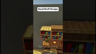 Bookshelf Design In MInecraft minecraft shorts [upl. by Shutz]