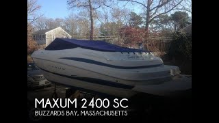 UNAVAILABLE Used 2003 Maxum 2400 SC in Buzzards Bay Massachusetts [upl. by Piper]