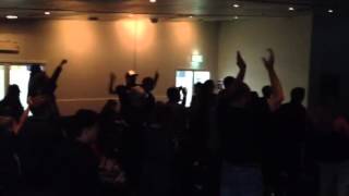 RWC 2015 Final Try Reaction at Grace Vineyard Beach Campus [upl. by Nosredna]