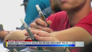 Carteret County has resolution in place to raise minimum vapetobacco age [upl. by Naga224]