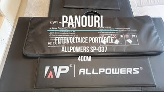 Panouri fotovoltaice PortabileAllpowers Sp037 de 400w [upl. by Meekah599]