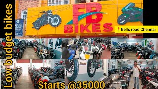 FB bikes second hand bike showroomChennai bells roadLow budget bikes Starts 35kThepandaviews [upl. by Minier]