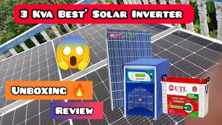 UTL Alfa Plus Solar Inverter 3kva Unboxing amp Review  3kva Solar Inverter Unboxing [upl. by Jeth230]