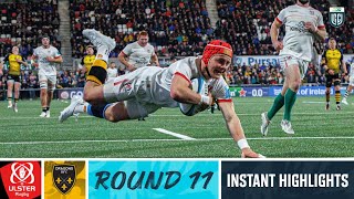 Ulster v Dragons RFC  Instant Highlights  Round 11  United Rugby Championship 202324 [upl. by Aneerahs954]