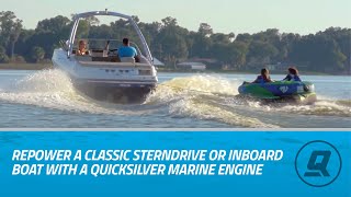 Repower a Classic Sterndrive or Inboard Boat with a Quicksilver Marine Engine [upl. by Pritchett]